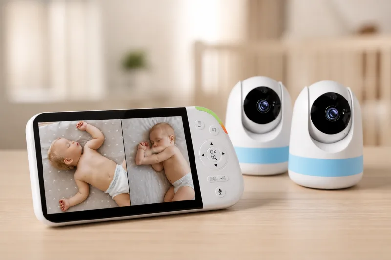Babysense Babyphone bébé Full HD écran partagé