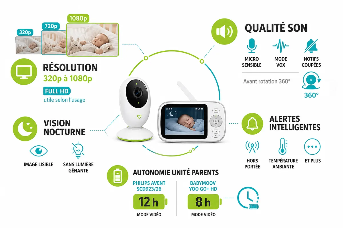Critères de choix d’un babyphone selon le logement, les fonctions utiles et le budget total