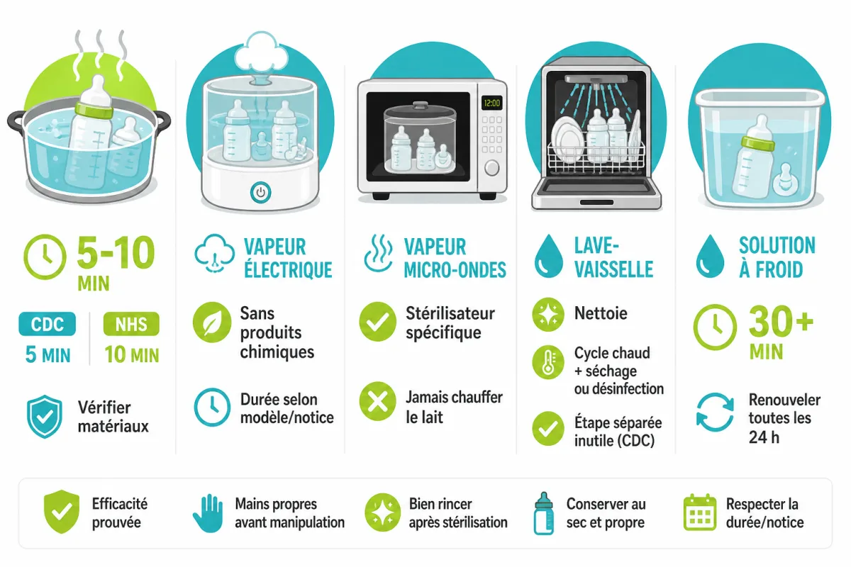 Comparaison des méthodes de stérilisation selon le temps, le contexte, l’âge et les besoins médicaux