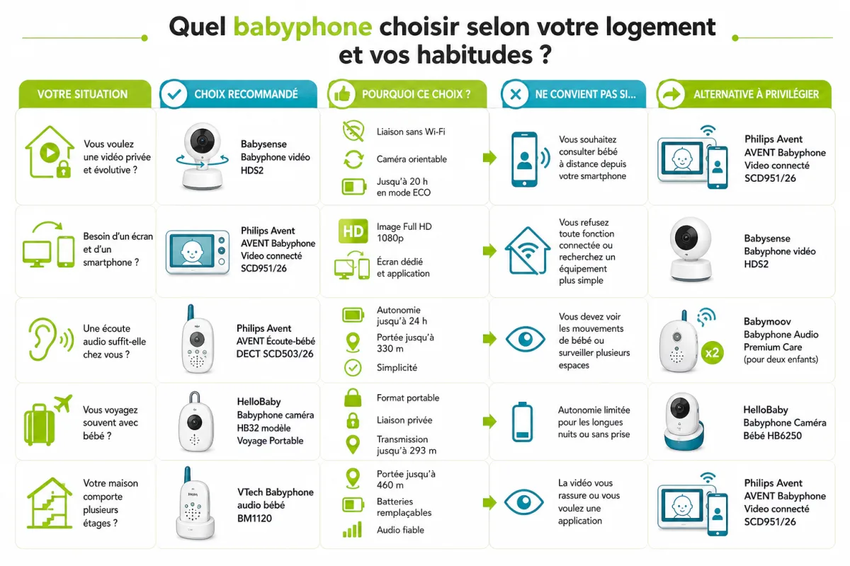 Arbitrages entre confidentialité, portée, autonomie, qualité d’image et simplicité selon vos usages quotidiens