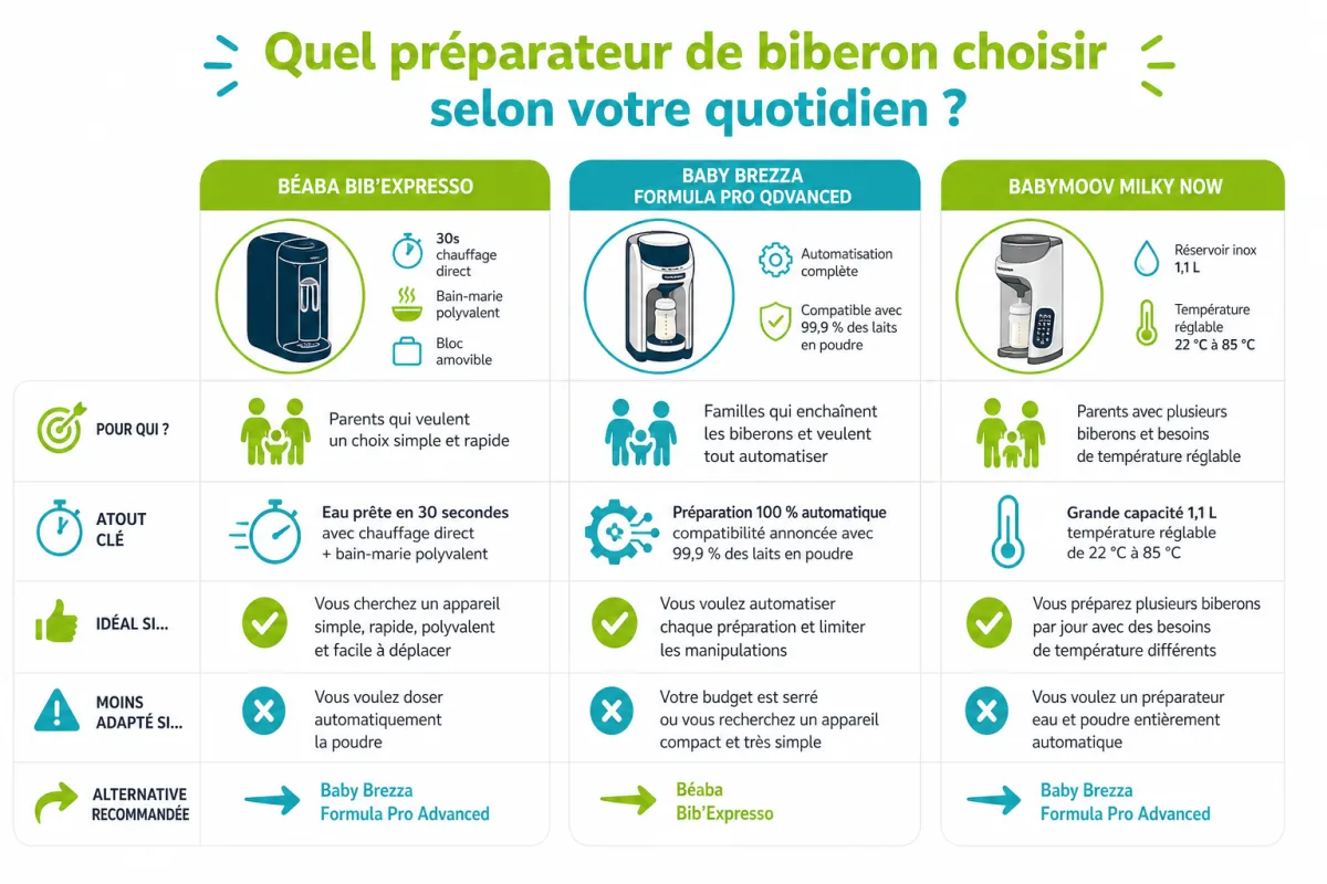 Repères de choix selon l’automatisation, la température, l’entretien et le rythme quotidien