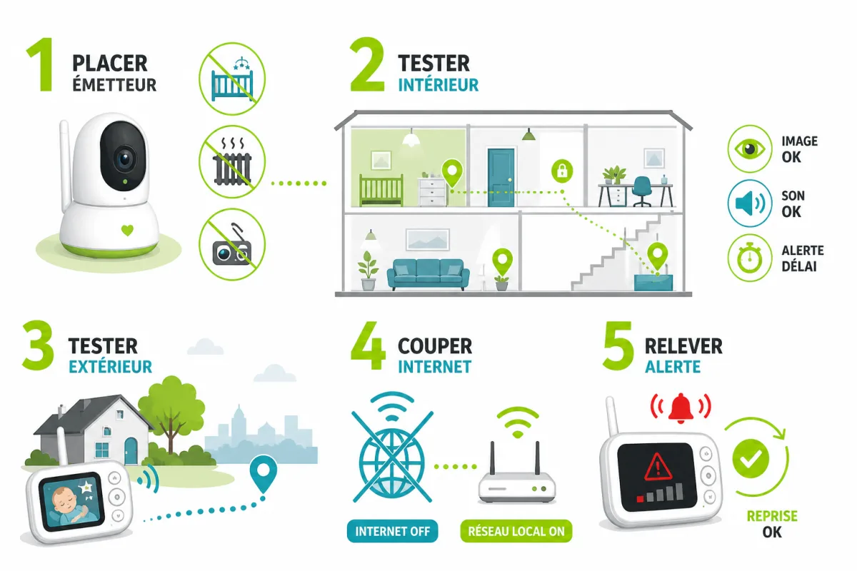 Test pratique de la portée d’un babyphone selon les pièces, les murs, les étages et la connexion Internet