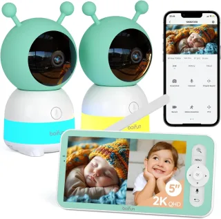 BOIFUN Babyphone 2 Camera 2K