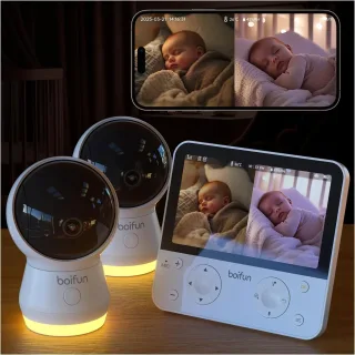 BOIFUN Babyphone Caméra WiFi 4MP