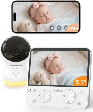 BOIFUN Babyphone Caméra WiFi 4MP