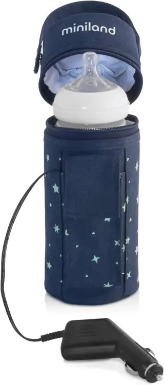 Miniland Chauffe-biberons Baby Warmy Travel Denim