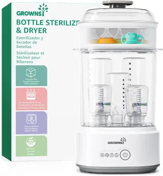 GROWNSY Stérilisateur Biberon Avec Séchage